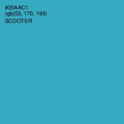 #35AAC1 - Scooter Color Image