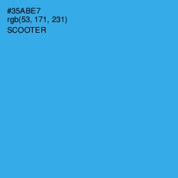 #35ABE7 - Scooter Color Image