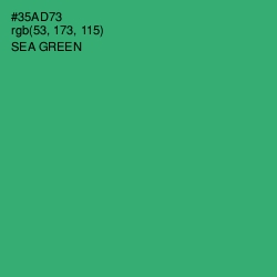 #35AD73 - Sea Green Color Image