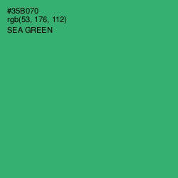 #35B070 - Sea Green Color Image