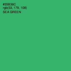 #35B36C - Sea Green Color Image