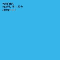 #35B5EA - Scooter Color Image