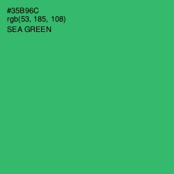 #35B96C - Sea Green Color Image
