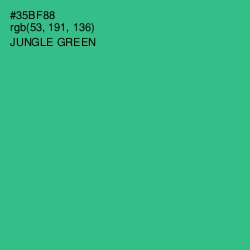 #35BF88 - Jungle Green Color Image