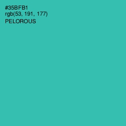 #35BFB1 - Pelorous Color Image