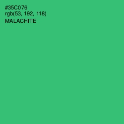 #35C076 - Malachite Color Image