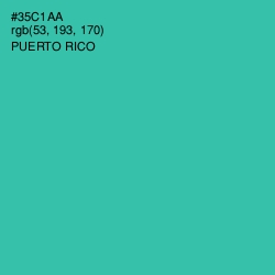 #35C1AA - Puerto Rico Color Image