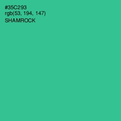 #35C293 - Shamrock Color Image