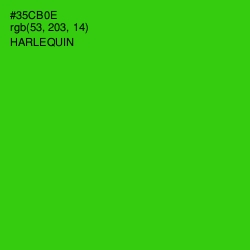 #35CB0E - Harlequin Color Image