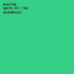 #35CF88 - Shamrock Color Image