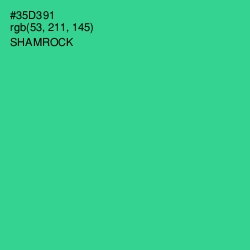 #35D391 - Shamrock Color Image