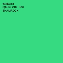 #35DA81 - Shamrock Color Image