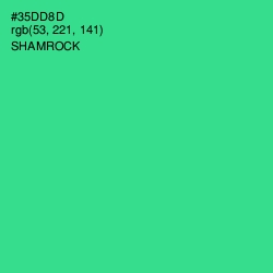 #35DD8D - Shamrock Color Image