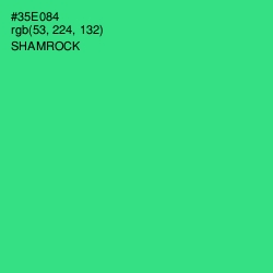 #35E084 - Shamrock Color Image