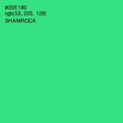 #35E180 - Shamrock Color Image