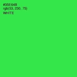 #35E64B - Malachite Color Image