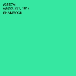 #35E7A1 - Shamrock Color Image