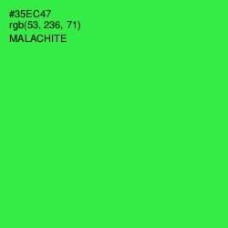 #35EC47 - Malachite Color Image