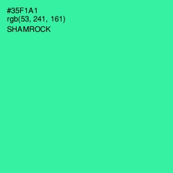 #35F1A1 - Shamrock Color Image