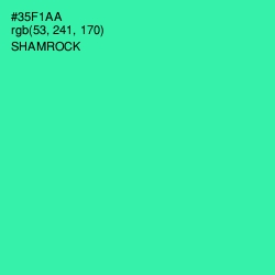 #35F1AA - Shamrock Color Image