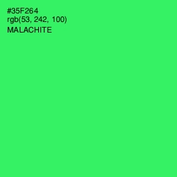 #35F264 - Malachite Color Image