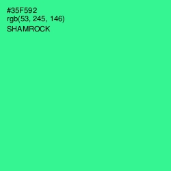 #35F592 - Shamrock Color Image