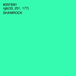 #35FBB1 - Shamrock Color Image