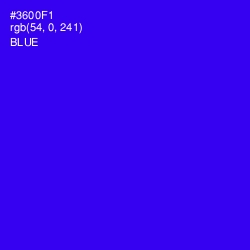 #3600F1 - Blue Color Image