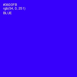 #3600FB - Blue Color Image