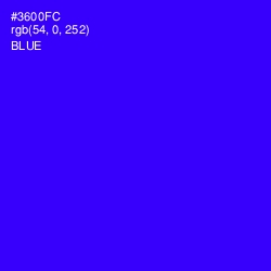 #3600FC - Blue Color Image