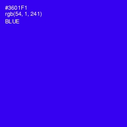 #3601F1 - Blue Color Image