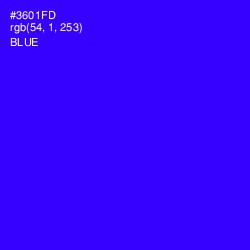 #3601FD - Blue Color Image