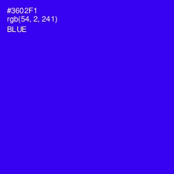 #3602F1 - Blue Color Image