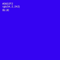 #3602F2 - Blue Color Image