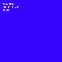 #3605FE - Blue Color Image