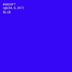 #3606F7 - Blue Color Image
