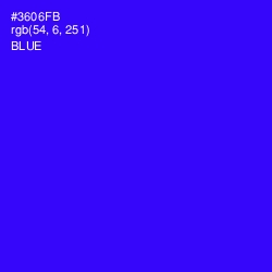#3606FB - Blue Color Image