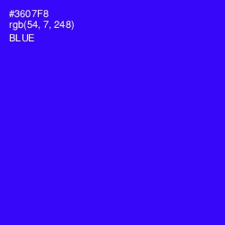 #3607F8 - Blue Color Image