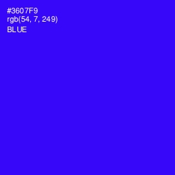 #3607F9 - Blue Color Image