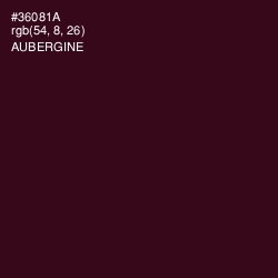 #36081A - Aubergine Color Image