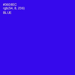 #3608EC - Blue Color Image