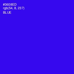 #3608ED - Blue Color Image
