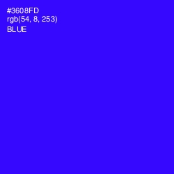 #3608FD - Blue Color Image