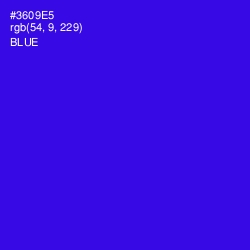 #3609E5 - Blue Color Image