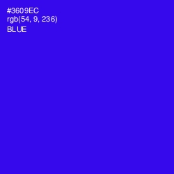 #3609EC - Blue Color Image