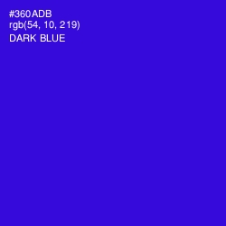 #360ADB - Dark Blue Color Image