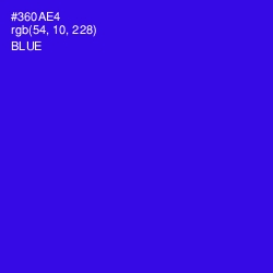 #360AE4 - Blue Color Image
