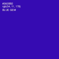 #360BB2 - Blue Gem Color Image