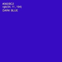 #360BC2 - Dark Blue Color Image