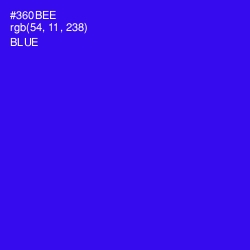 #360BEE - Blue Color Image